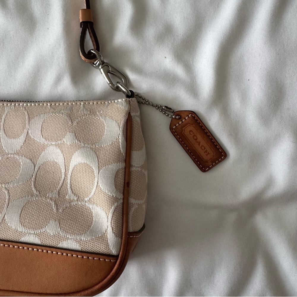 Coach Signature C Demi Tan Shoulder Bag - Picture 2 of 5
